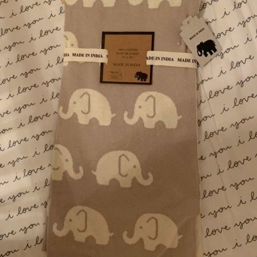 Neutral Boho Baby Blanket